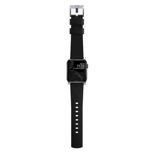 Nomad Active Strap Pro Apple Watch 42/44/45/49mm - Silver Hardware/Black