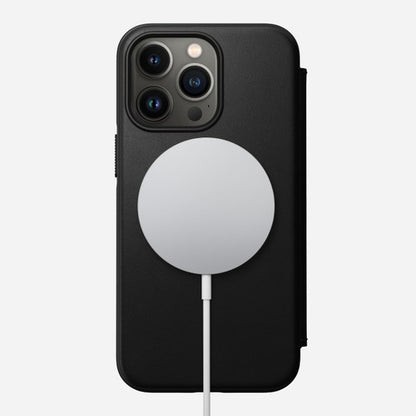 Nomad Modern Leather Folio Case iPhone 13 Pro - Black
