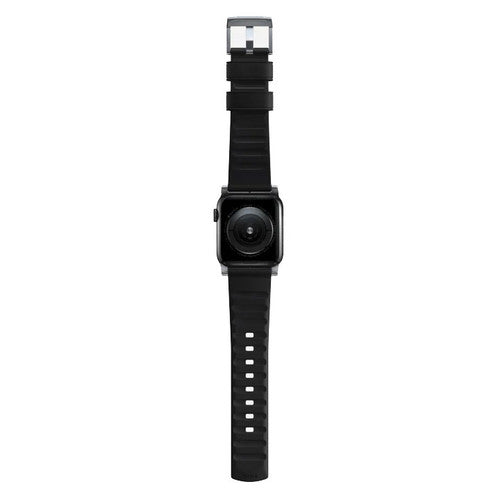 Nomad Active Strap Pro Apple Watch 42/44/45/49mm - Silver Hardware/Black