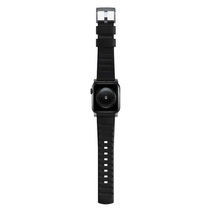 Nomad Active Strap Pro Apple Watch 42/44/45/49mm - Silver Hardware/Black