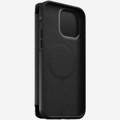 Nomad Modern Leather Folio Case iPhone 13 Pro - Black