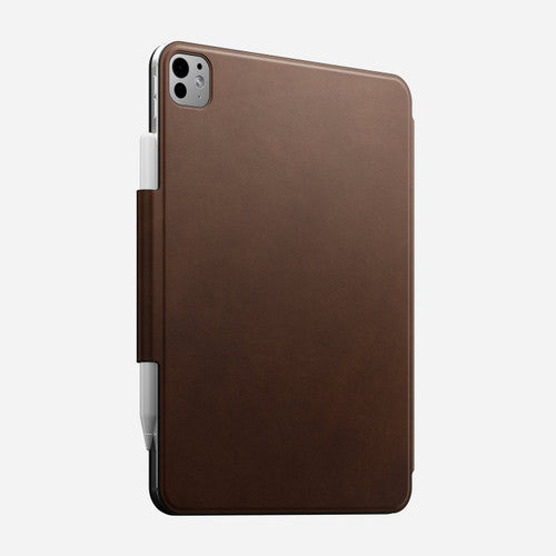 Nomad Leather Folio Case iPad Pro 11" (M4, M5) - Brown