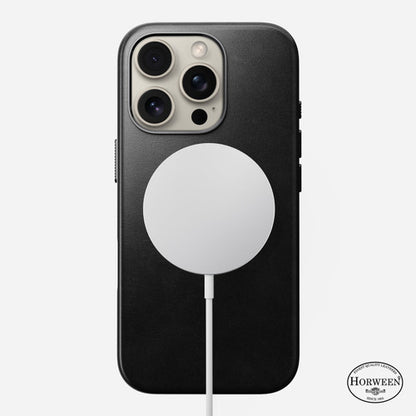 Nomad Traditional Horween Leather Case iPhone 16 Pro - Black