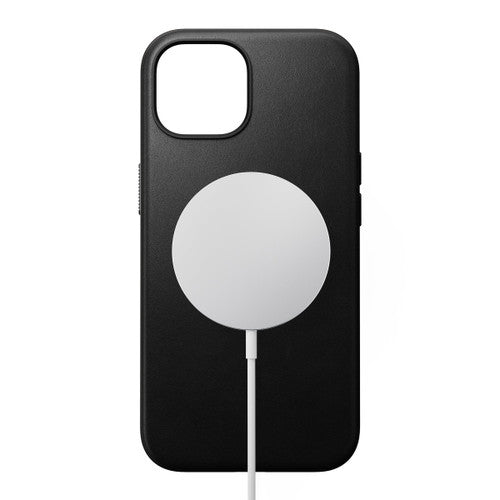 Nomad Modern Leather Case iPhone 15 - Black