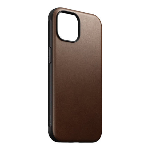 Nomad Modern Leather Case iPhone 15 - Brown