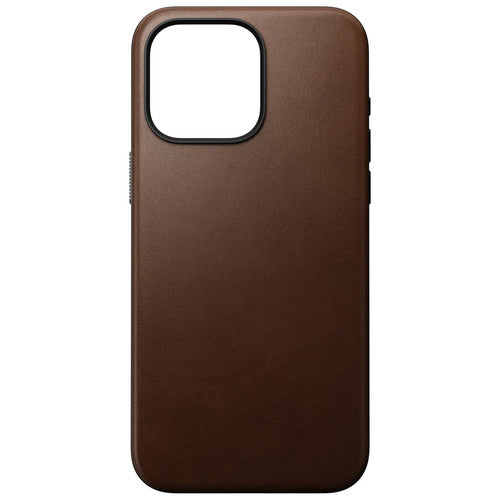 Nomad Horween Leather Case iPhone 15 Pro - Rustic Brown