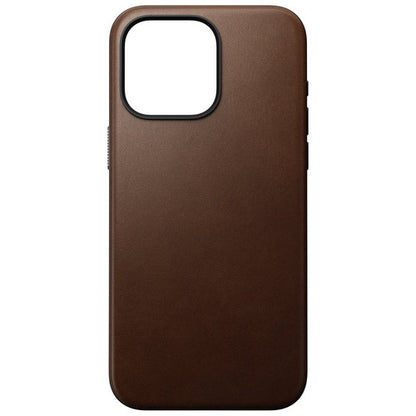 Nomad Horween Leather Case iPhone 15 Pro - Rustic Brown