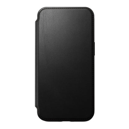 Nomad Modern Leather Folio Case iPhone 15 - Black