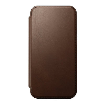 Nomad Modern Leather Folio Case iPhone 15 Pro Max - Brown
