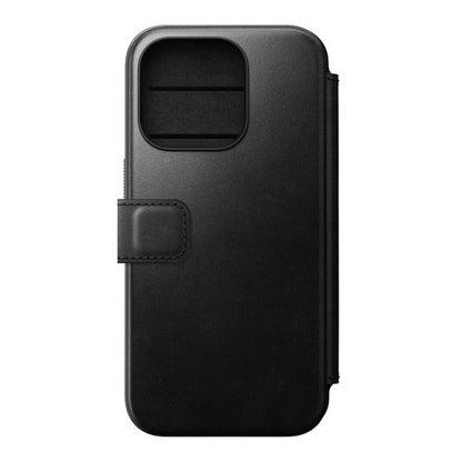 Nomad Modern Horween Leather Folio iPhone 15 Pro Max - Black