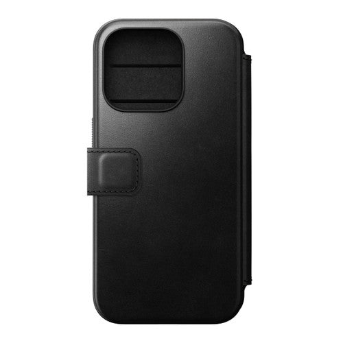 Nomad Modern Horween Leather Folio iPhone 15 Pro - Black