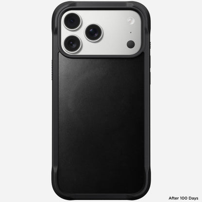 Nomad Rugged Horween Leather Case iPhone 17 Pro Max - Black