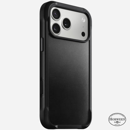 Nomad Rugged Horween Leather Case iPhone 17 Pro - Black