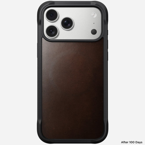 Nomad Rugged Horween Leather Case iPhone 17 Pro - Brown