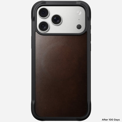 Nomad Rugged Horween Leather Case for iPhone 17 Pro Max - Brown