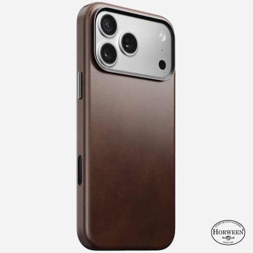 Nomad Traditional Horween Leather Case for iPhone 17 Pro Max - Brown
