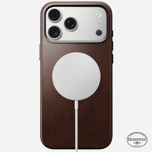 Nomad Traditional Horween Leather Case for iPhone 17 Pro Max - Brown