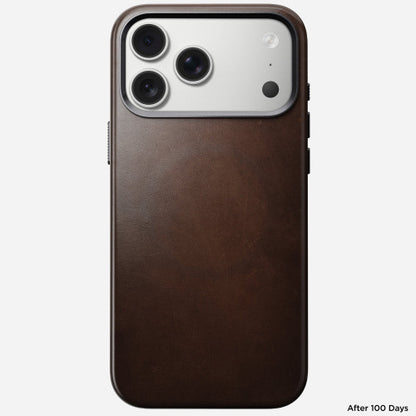 Nomad Traditional Horween Leather Case for iPhone 17 Pro Max - Brown