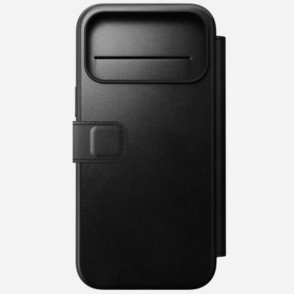 Nomad Modern Leather Folio Case iPhone 17 Pro Max - Black