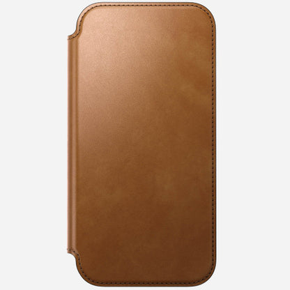 Nomad Modern Leather Folio Case iPhone 17 Pro Max - English Tan