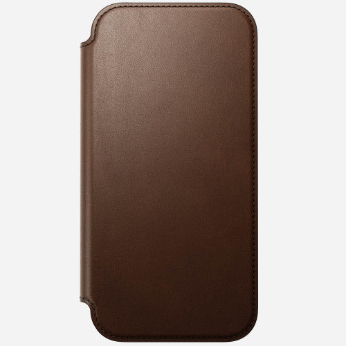 Nomad Modern Leather Folio Case iPhone 17 Pro - Brown