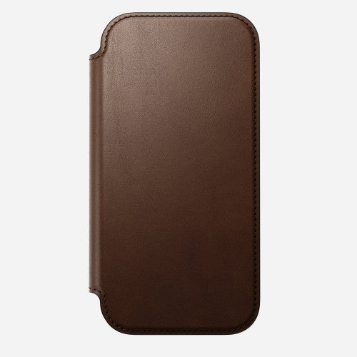 Nomad Modern Leather Folio Case iPhone 17 - Brown