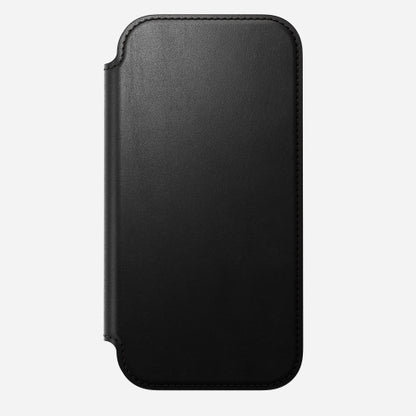 Nomad Modern Leather Folio Case iPhone 17 - Black