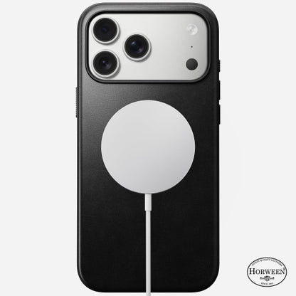 Nomad Modern Horween Leather Case iPhone 17 Pro - Black