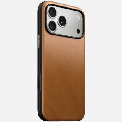 Nomad Modern Leather Case iPhone 17 Pro - English Tan
