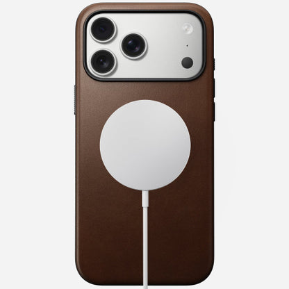 Nomad Modern Leather Case iPhone 17 Pro - Brown