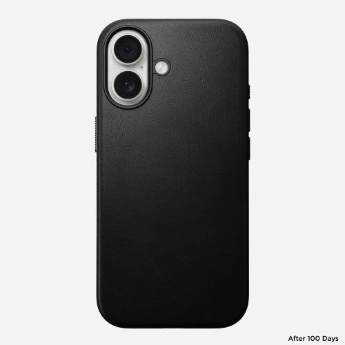 Nomad Modern Leather Case iPhone 17 - Black