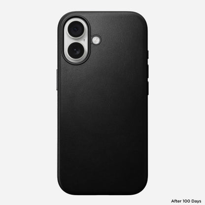 Nomad Modern Leather Case iPhone 17 - Black