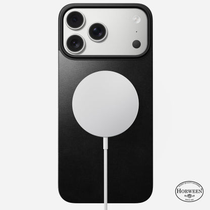 Nomad Magnetic Leather Back Case iPhone 17 Pro - Black