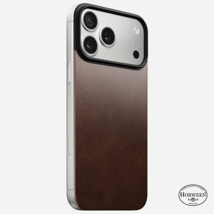 Nomad Magnetic Leather Back Case iPhone 17 Pro - Brown