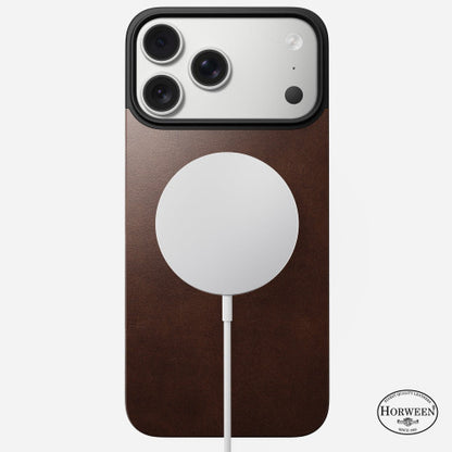 Nomad Magnetic Leather Back Case iPhone 17 Pro Max - Brown