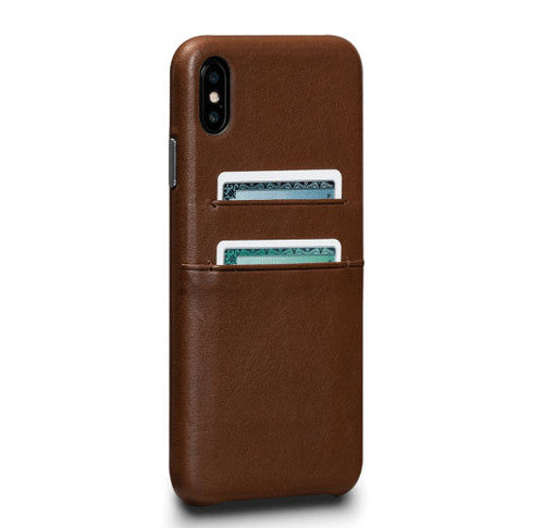 SENA Deen Snap-on Wallet Case iPhone Xs Max - Brown