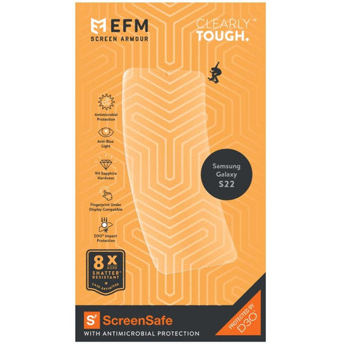 EFM ScreenSafe D3O Screen Armour Samsung Galaxy S22 - Clear