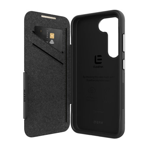 EFM Monaco D3O Wallet Case Armour Samsung Galaxy S23+ Plus - Black/Space Grey