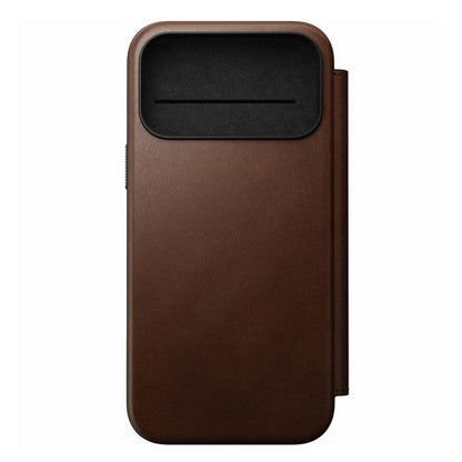 Nomad Modern Leather Folio Case iPhone 17 Pro Max - Brown