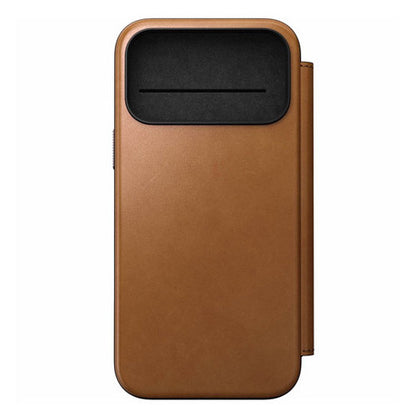 Nomad Modern Leather Folio Case iPhone 17 Pro Max - English Tan