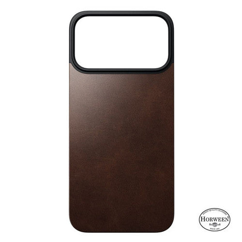 Nomad Magnetic Leather Back Case iPhone 17 Pro Max - Brown