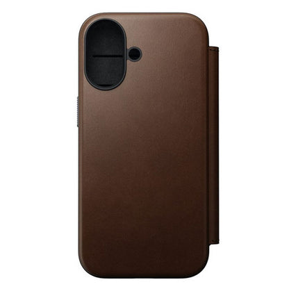 Nomad Modern Leather Folio Case iPhone 17 - Brown