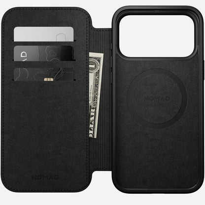 Nomad Modern Leather Folio Case iPhone 18 Pro Max - Brown