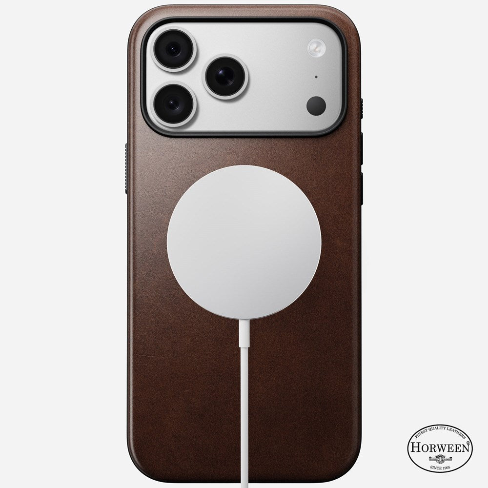 Nomad Modern Horween Leather Case iPhone 18 Pro Max - Brown