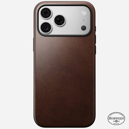 Nomad Modern Horween Leather Case iPhone 18 Pro Max - Brown