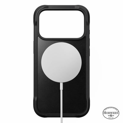 Nomad Rugged Horween Leather Case iPhone 17 Pro - Black