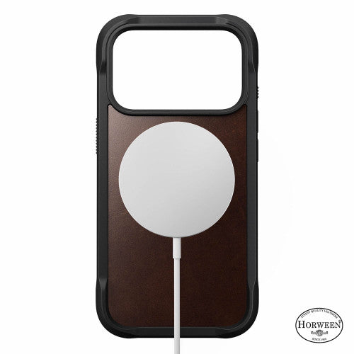 Nomad Rugged Horween Leather Case iPhone 17 Pro - Brown