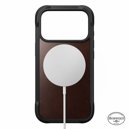 Nomad Rugged Horween Leather Case iPhone 17 Pro - Brown