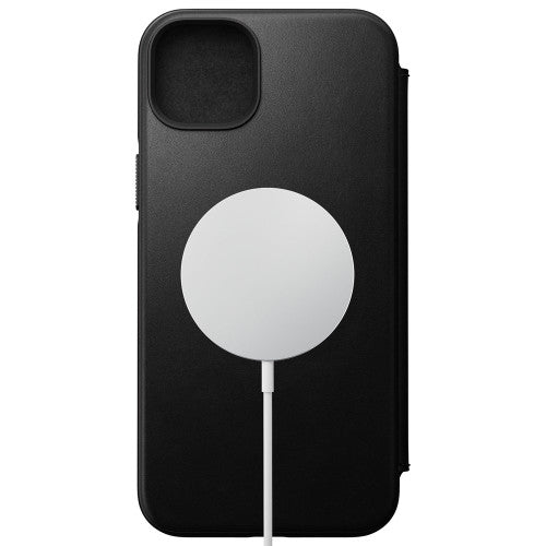 Nomad Modern Leather Folio Case iPhone 14 Plus - Black