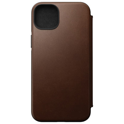 Nomad Modern Leather Folio Case iPhone 14 Plus - Brown